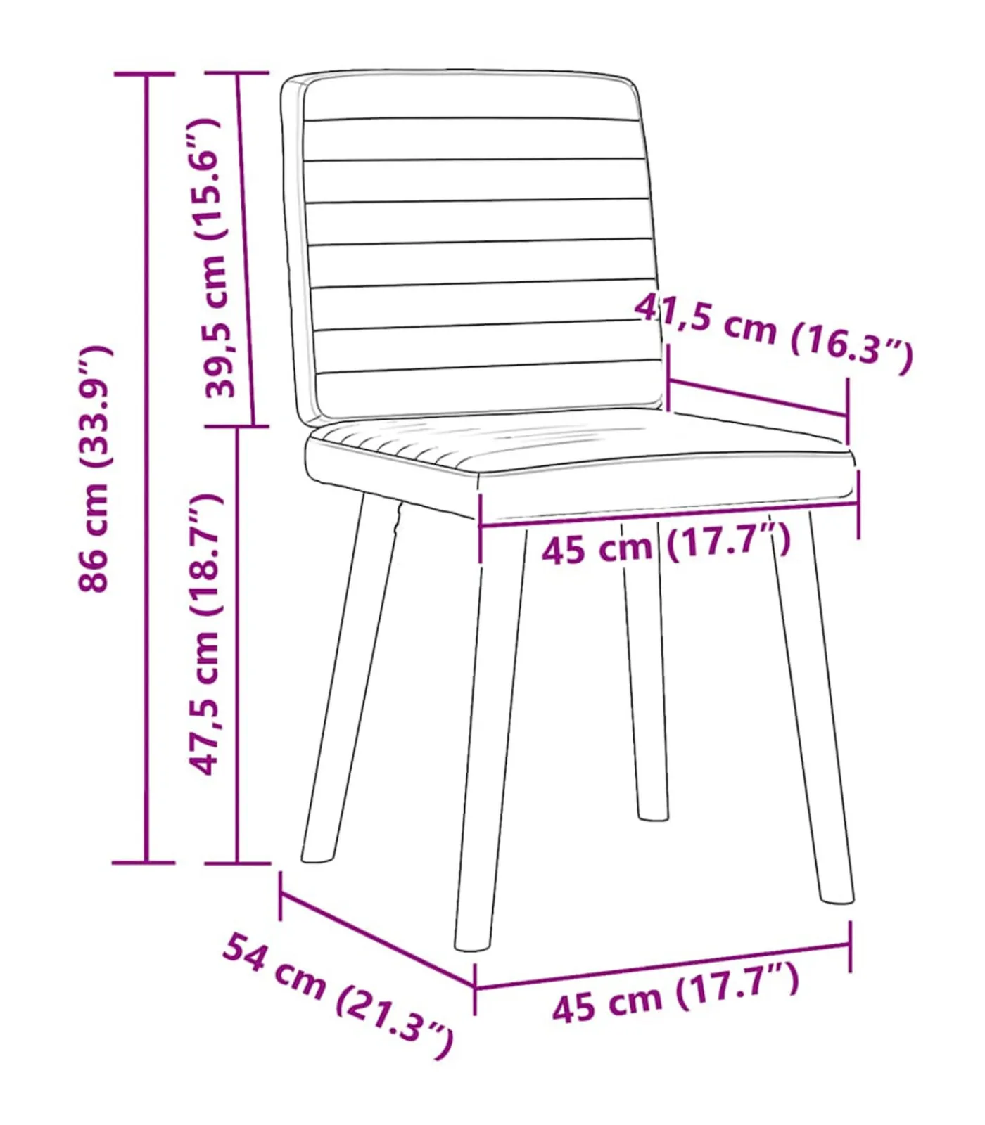 New Eetkamerstoelen 6 st stof taupe Stoelen