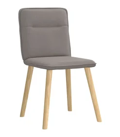 Hot Eetkamerstoelen 6 st stof taupe Stoelen