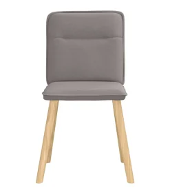 Hot Eetkamerstoelen 6 st stof taupe Stoelen
