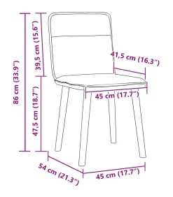 Hot Eetkamerstoelen 6 st stof taupe Stoelen