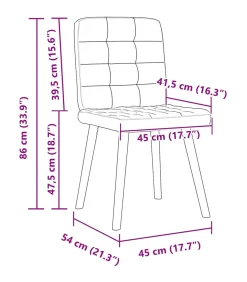 New Eetkamerstoelen 2 st stof wolk grijs Stoelen