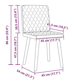 Hot Eetkamerstoelen 4 st stof donkergroen Stoelen