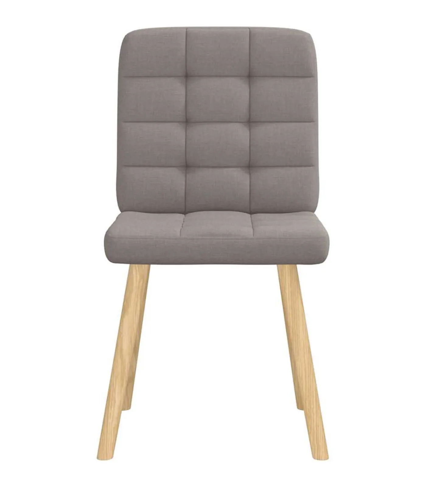 Eetkamerstoelen 6 st stof taupe Stoelen
