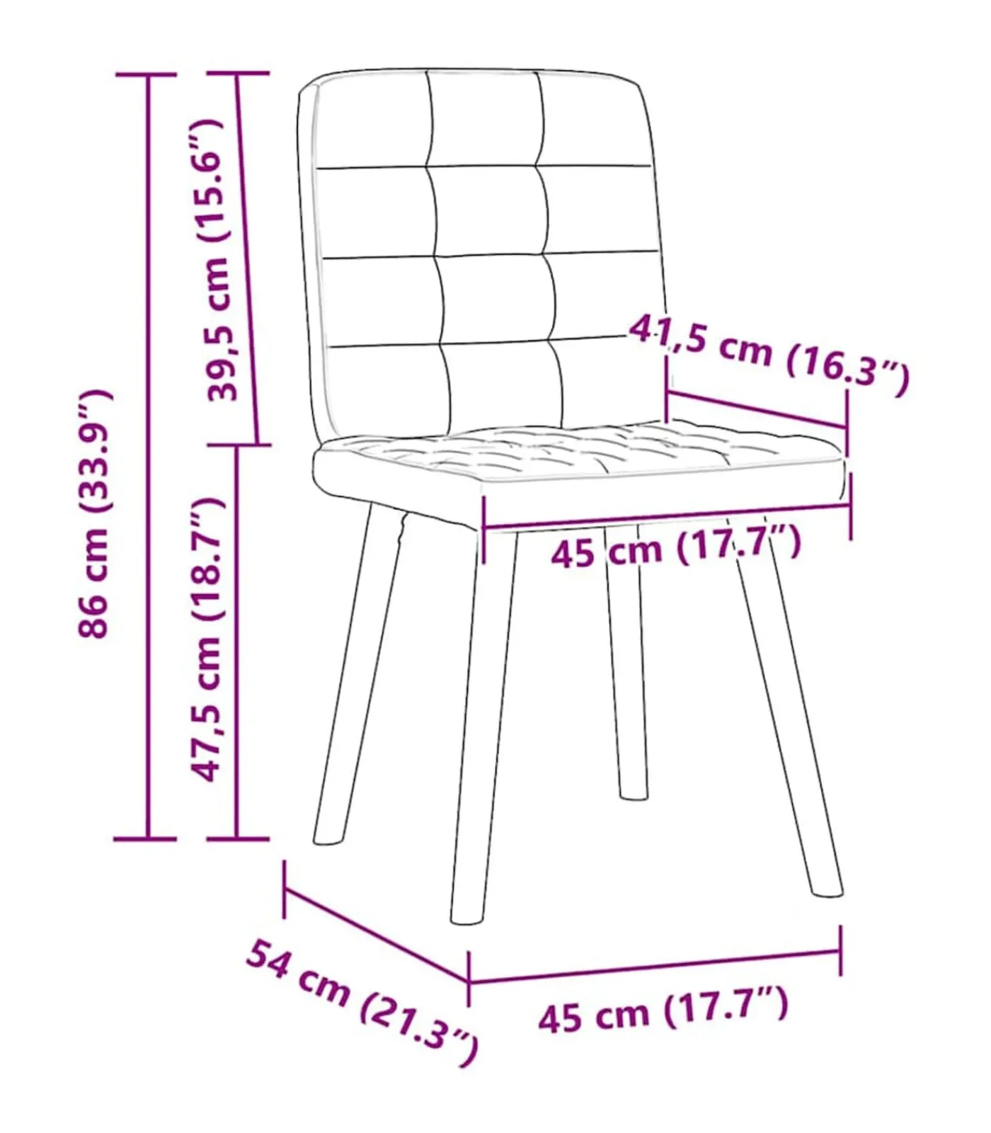 Eetkamerstoelen 6 st stof taupe Stoelen