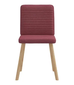 Best Eetkamerstoelen 4 st stof wijnrood Stoelen