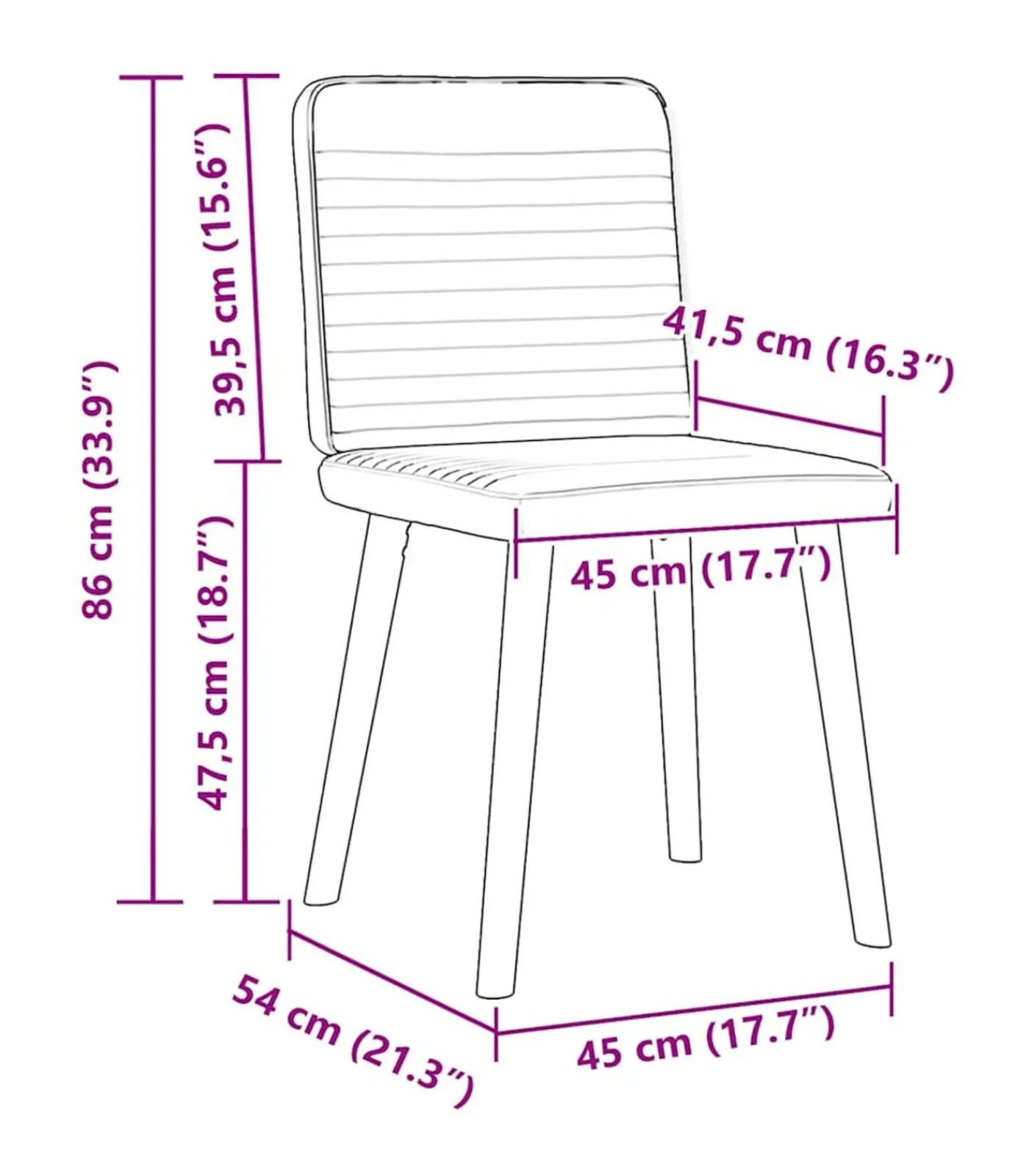 Best Eetkamerstoelen 4 st stof wijnrood Stoelen