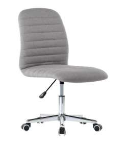 Online Eetkamerstoelen 6 st stof lichtgrijs Stoelen