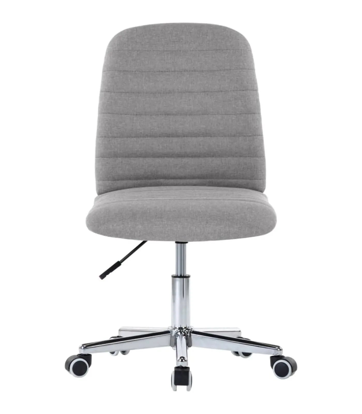 Online Eetkamerstoelen 6 st stof lichtgrijs Stoelen