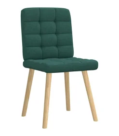 Discount Eetkamerstoelen 2 st stof donkergroen Stoelen