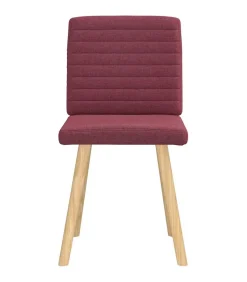 Best Eetkamerstoelen 2 st stof wijnrood Stoelen