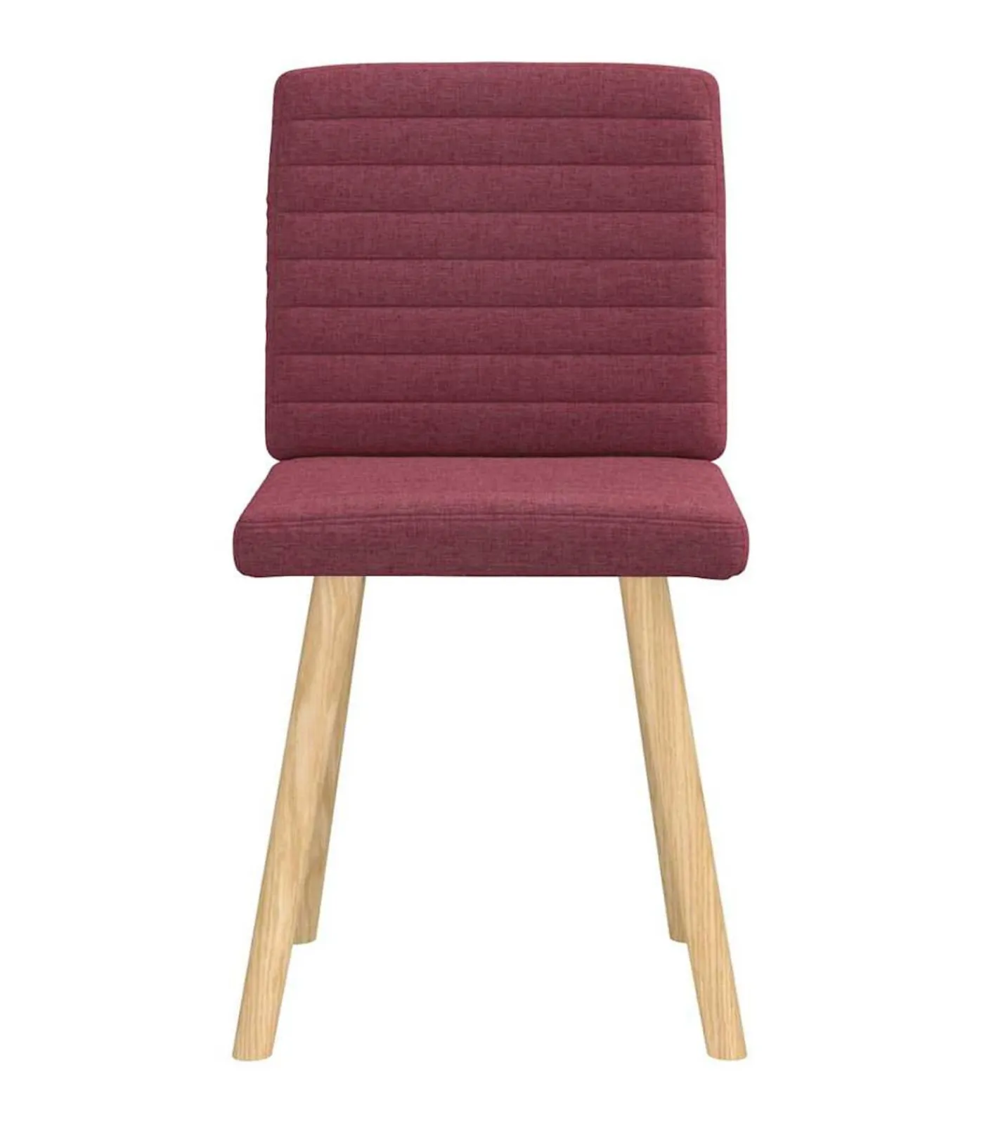 Best Eetkamerstoelen 2 st stof wijnrood Stoelen