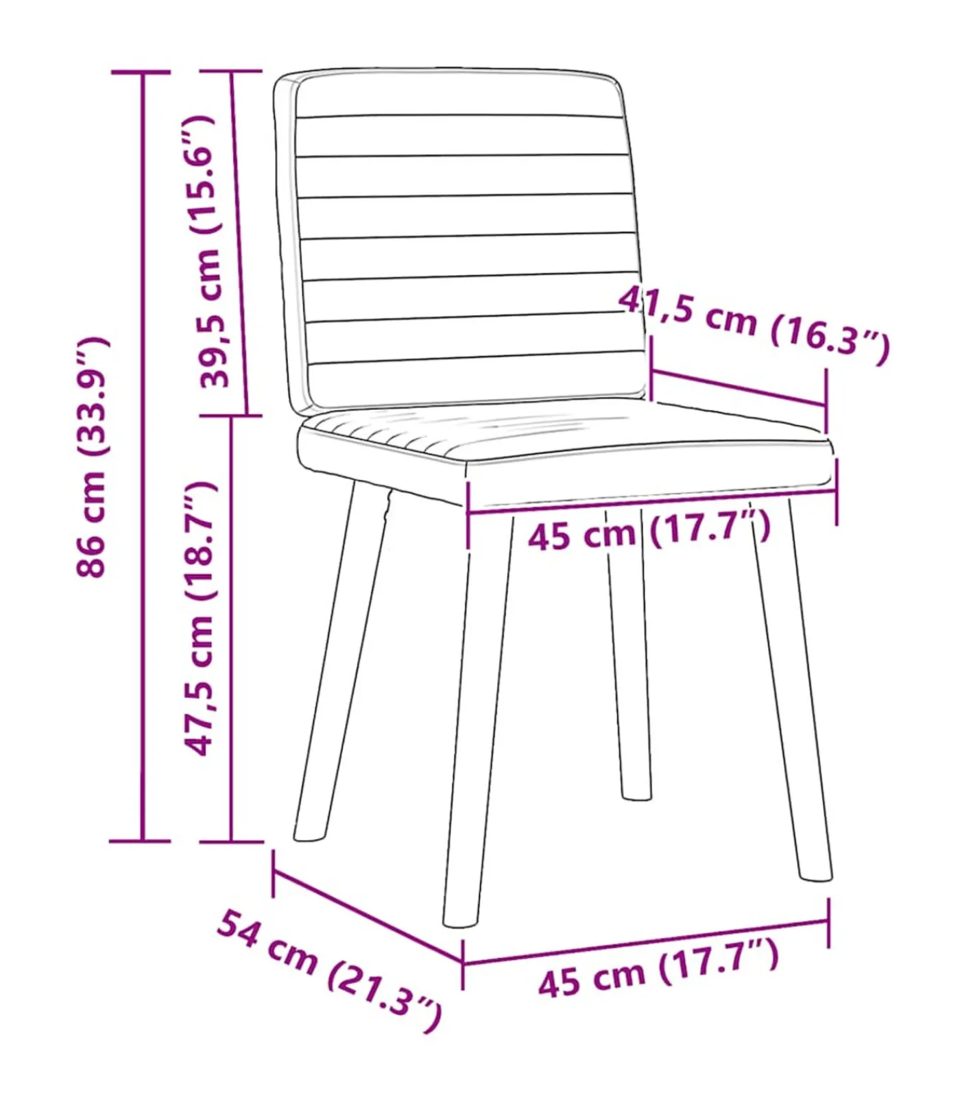 Best Eetkamerstoelen 2 st stof wijnrood Stoelen