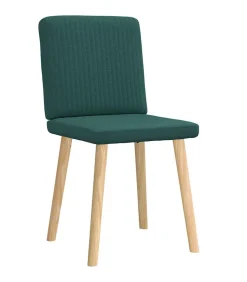 Best Eetkamerstoelen 2 st stof donkergroen Stoelen