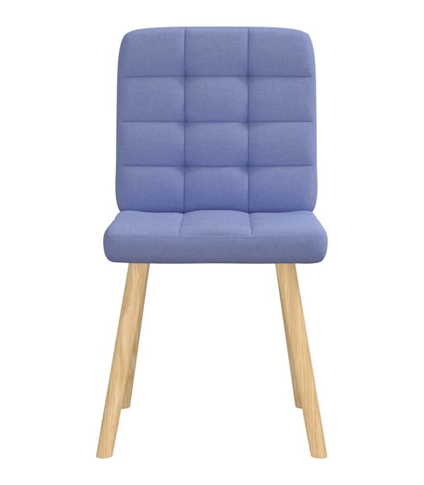 Online Eetkamerstoelen 4 st stof jeansblauw Stoelen