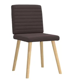 Clearance Eetkamerstoelen 4 st stof donkerbruin Stoelen