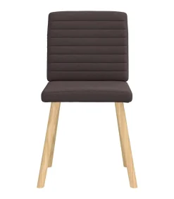Clearance Eetkamerstoelen 4 st stof donkerbruin Stoelen