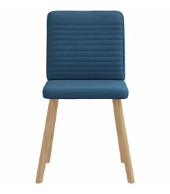 Sale Eetkamerstoelen 4 st stof blauw Stoelen