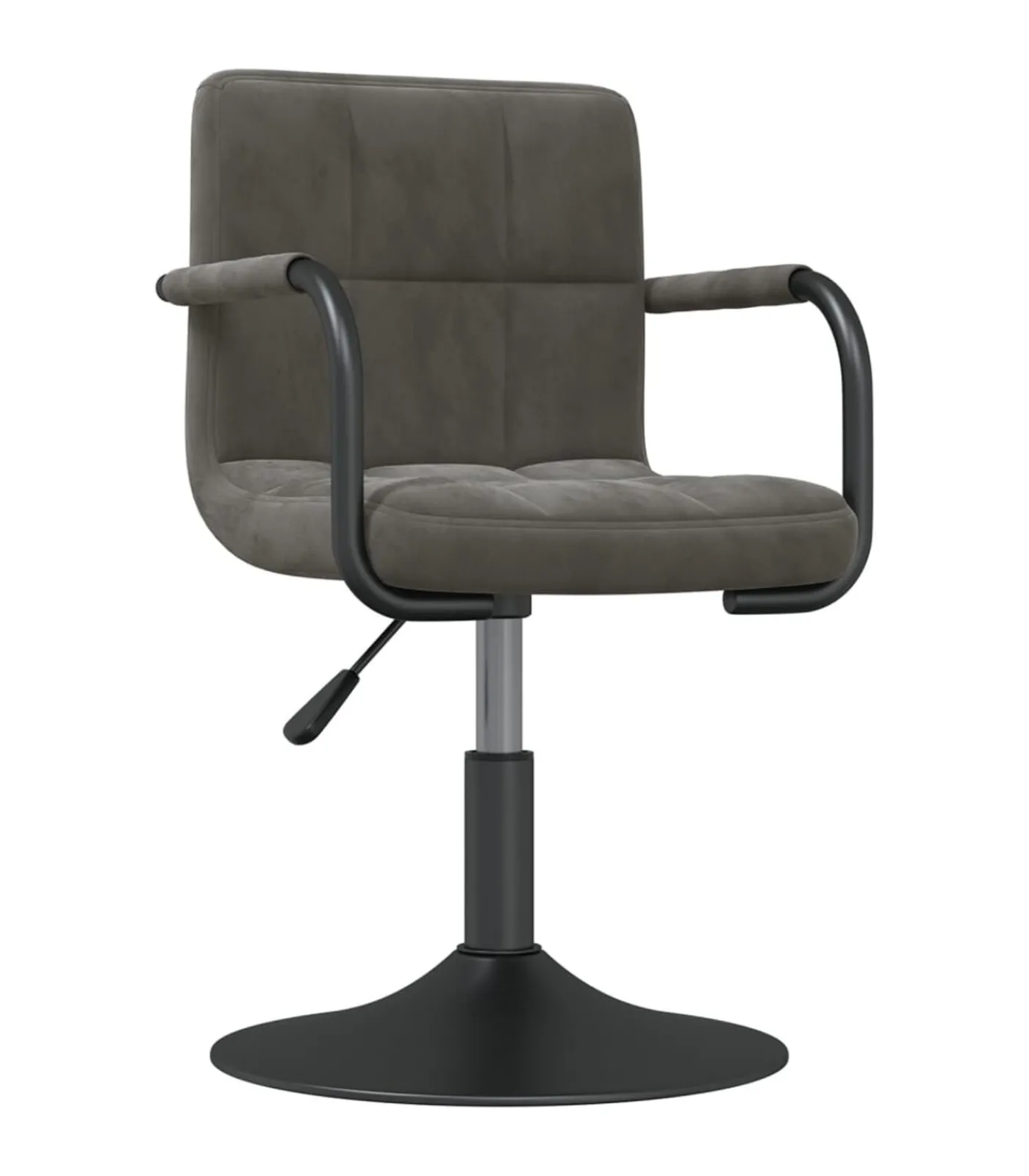 Online Eetkamerstoelen draaibaar 2 st fluweel donkergrijs Stoelen