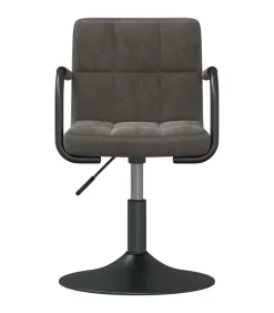 Online Eetkamerstoelen draaibaar 2 st fluweel donkergrijs Stoelen