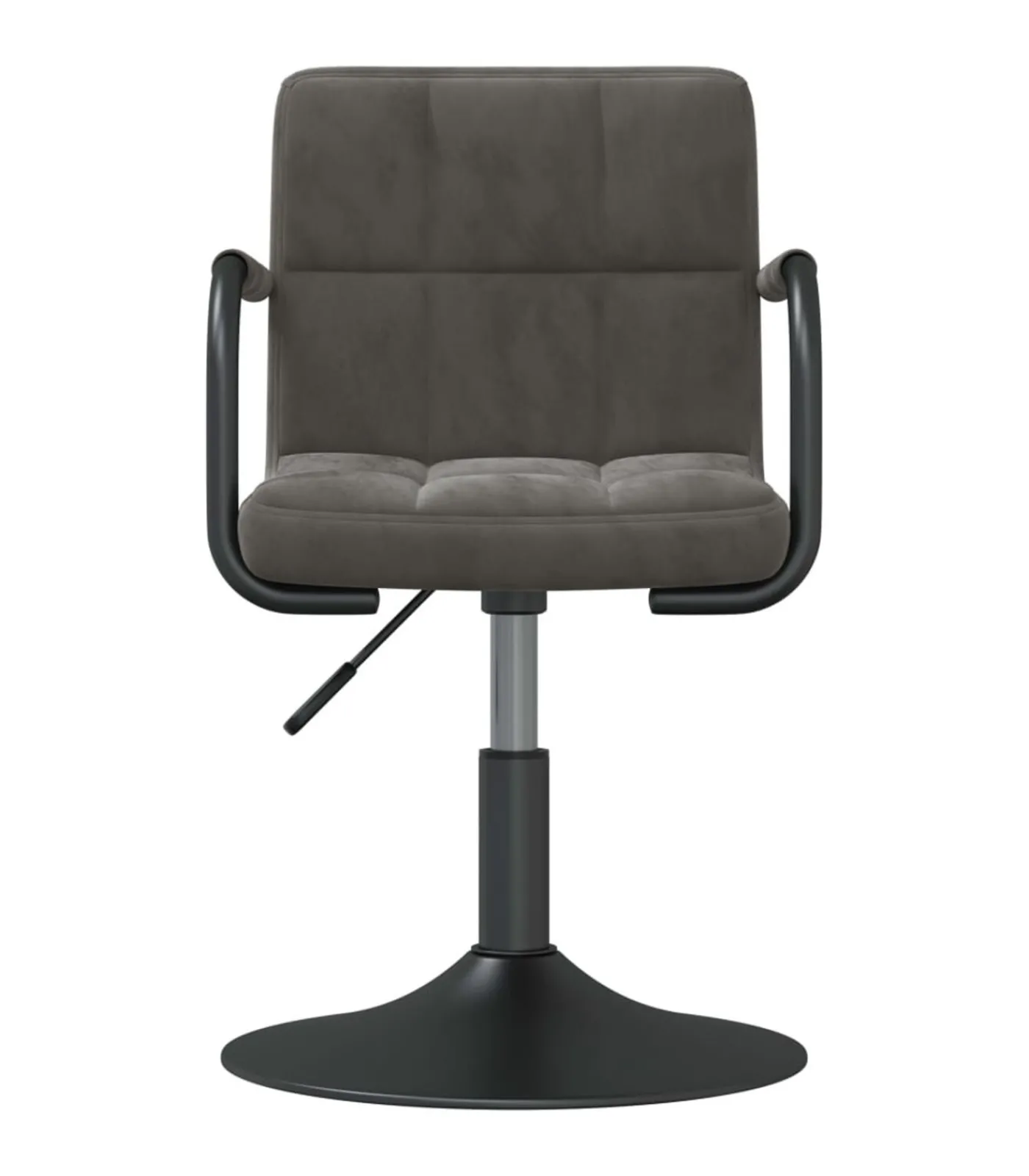 Online Eetkamerstoelen draaibaar 2 st fluweel donkergrijs Stoelen