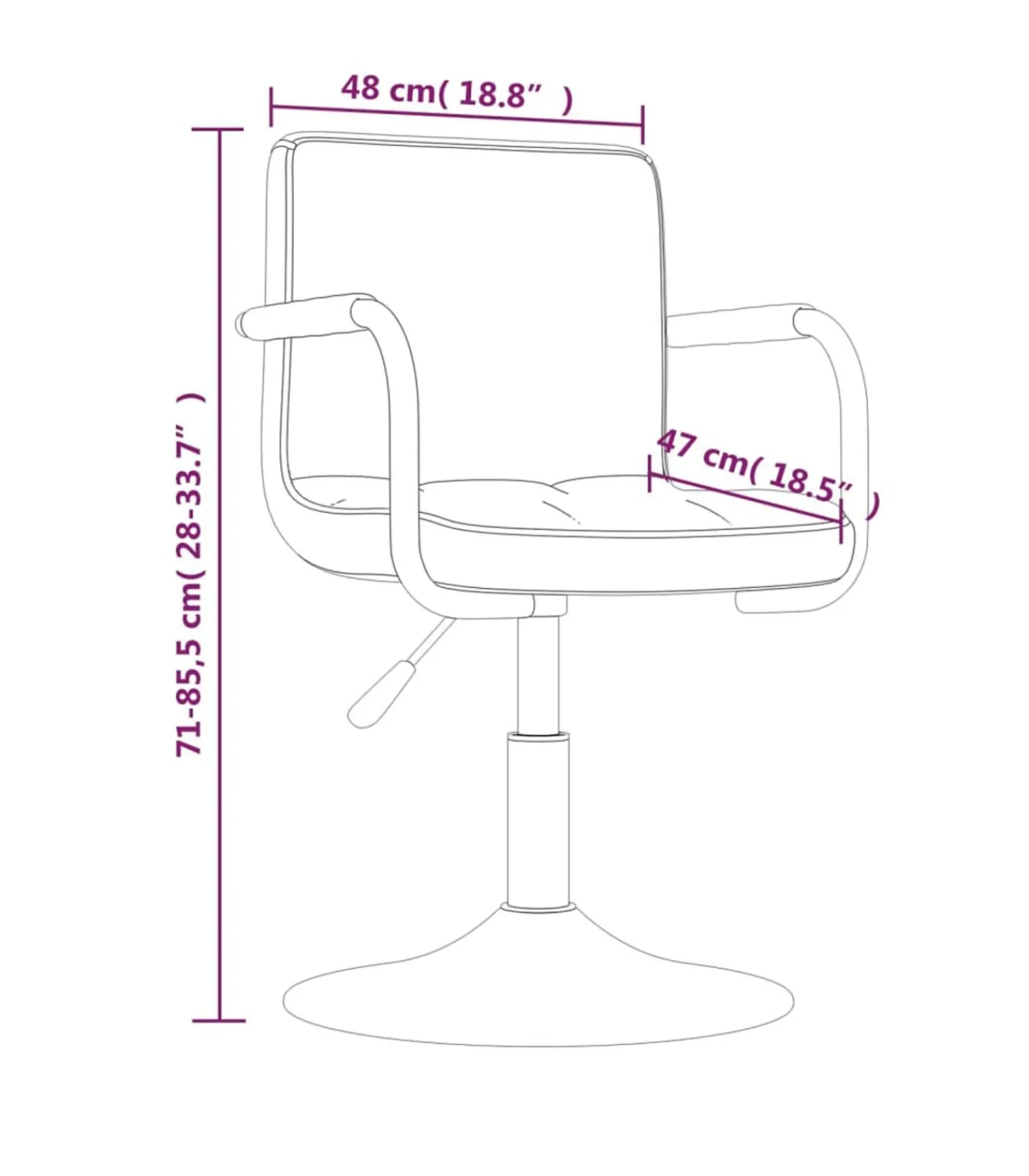 Online Eetkamerstoelen draaibaar 2 st fluweel donkergrijs Stoelen
