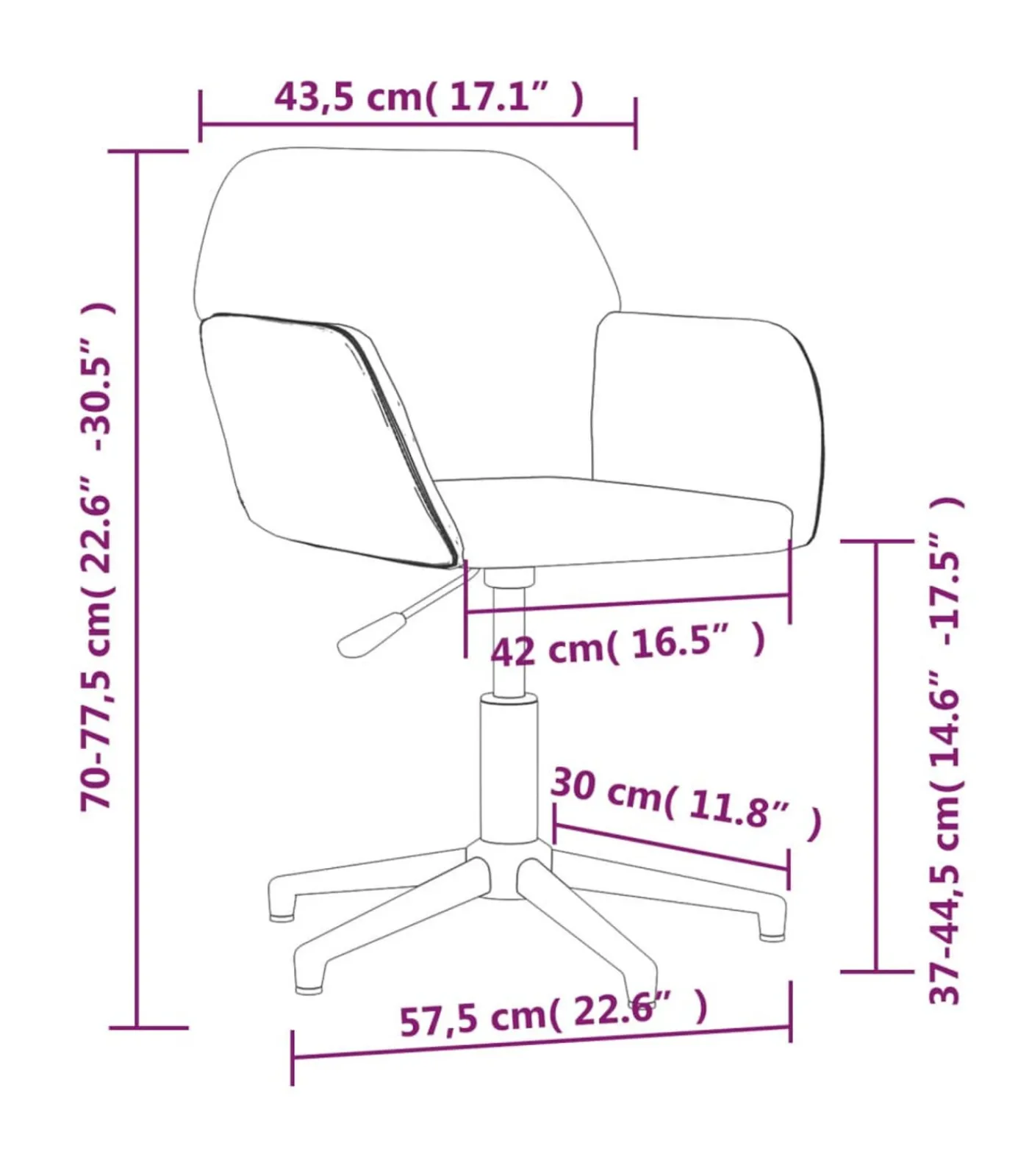 Online Eetkamerstoelen draaibaar 2 st stof lichtgrijs Stoelen