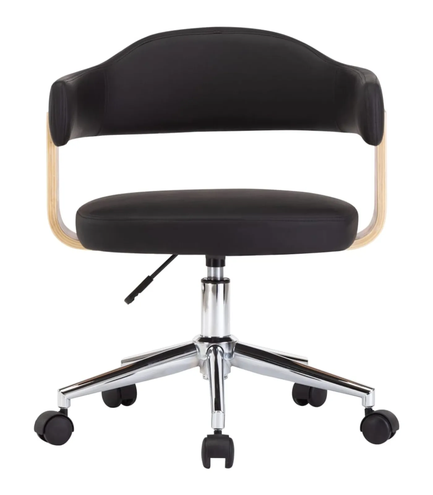 Online Eetkamerstoelen draaibaar 2 st kunstleer zwart Stoelen