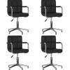 Best Eetkamerstoelen draaibaar 4 st kunstleer zwart Stoelen