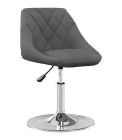 Eetkamerstoelen draaibaar 6 st fluweel donkergrijs Stoelen