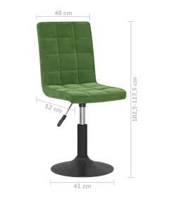 Clearance Eetkamerstoelen draaibaar 2 st fluweel donkergroen Stoelen