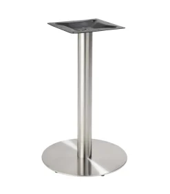 Outlet Eettafel 60 x 60 cm zilveren poot en terrazzo/gouden coating Tafels