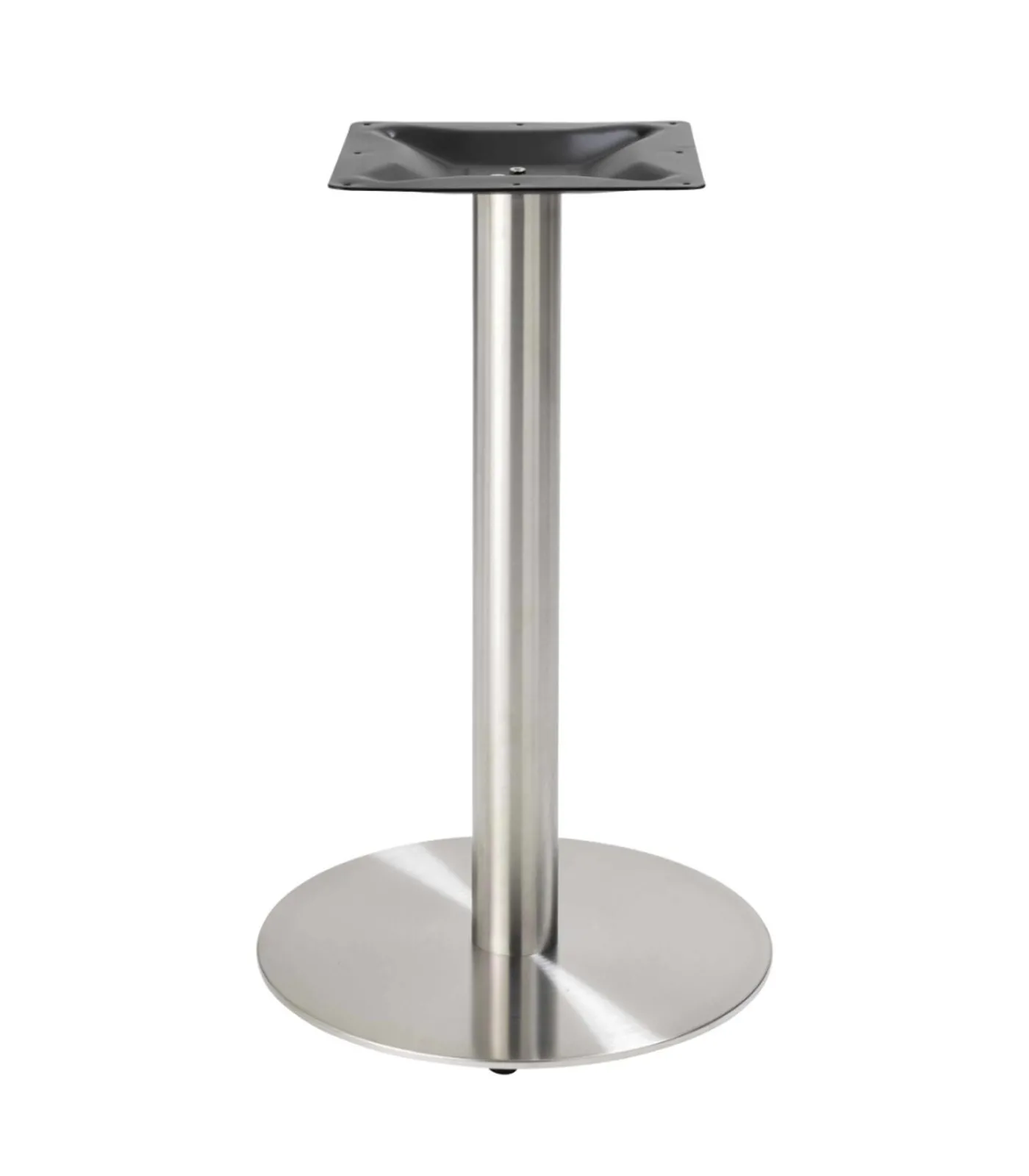 Outlet Eettafel 60 x 60 cm zilveren poot en terrazzo/gouden coating Tafels