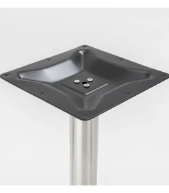 Outlet Eettafel 60 x 60 cm zilveren poot en terrazzo/gouden coating Tafels