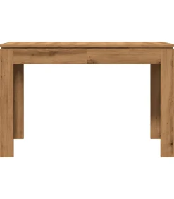 Sale Eettafel 120x60x76 cm bewerkt hout artisanaal eikenkleur Tafels