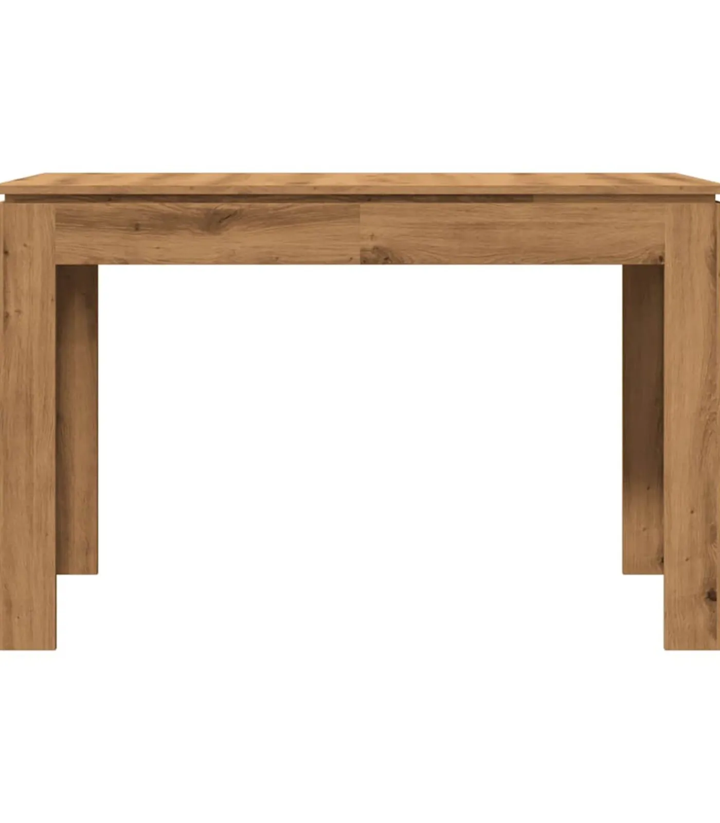 Sale Eettafel 120x60x76 cm bewerkt hout artisanaal eikenkleur Tafels
