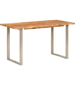 Best Eettafel 140x70x76 cm massief acaciahout Tafels