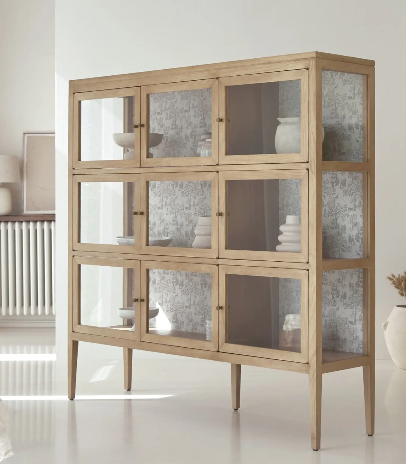 Discount Eiken vitrinekast 160 Tana Meubels