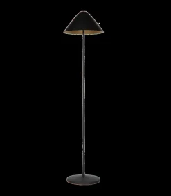 New Elan - Staande Lamp - Zwart & Goud Vloerlampen
