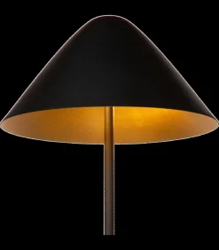 New Elan - Staande Lamp - Zwart & Goud Vloerlampen