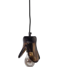 Outlet Elle Hanglamp Klein - Glas - Bruin - 12x14x13 Hanglampen