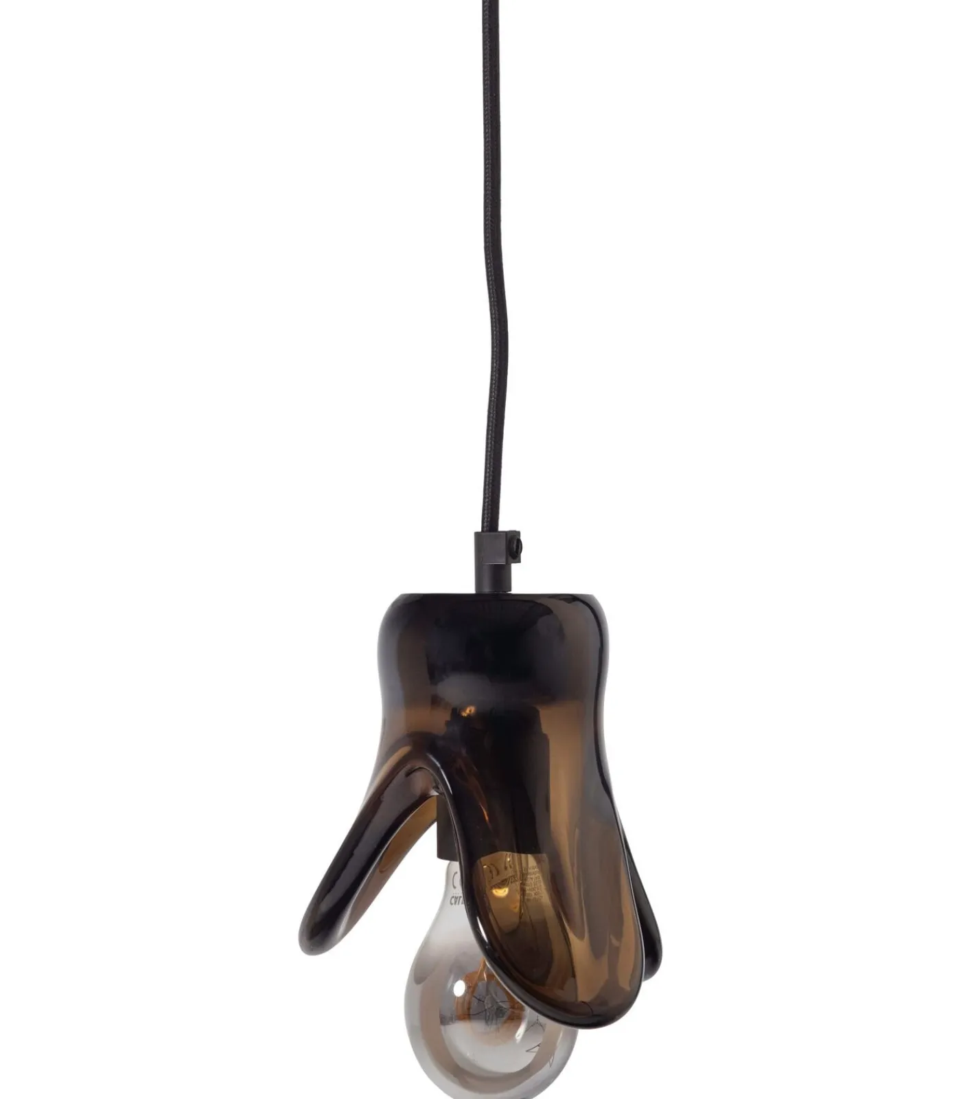 Outlet Elle Hanglamp Klein - Glas - Bruin - 12x14x13 Hanglampen