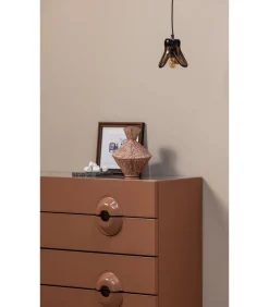 Outlet Elle Hanglamp Klein - Glas - Bruin - 12x14x13 Hanglampen