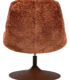 Best Elvi Draaifauteuil - Chenille Structuur - Roestbruin - 81x73x84 Zetels