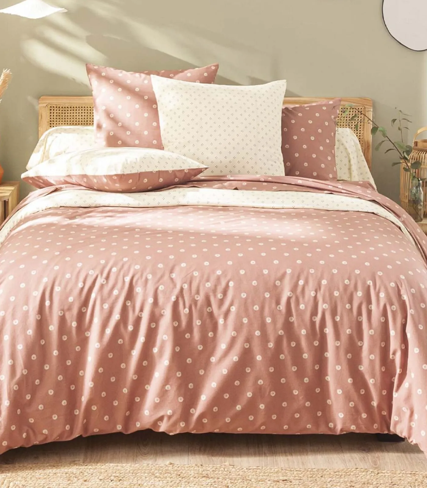 Online Emiko - Laken van bamboe met print Lakens