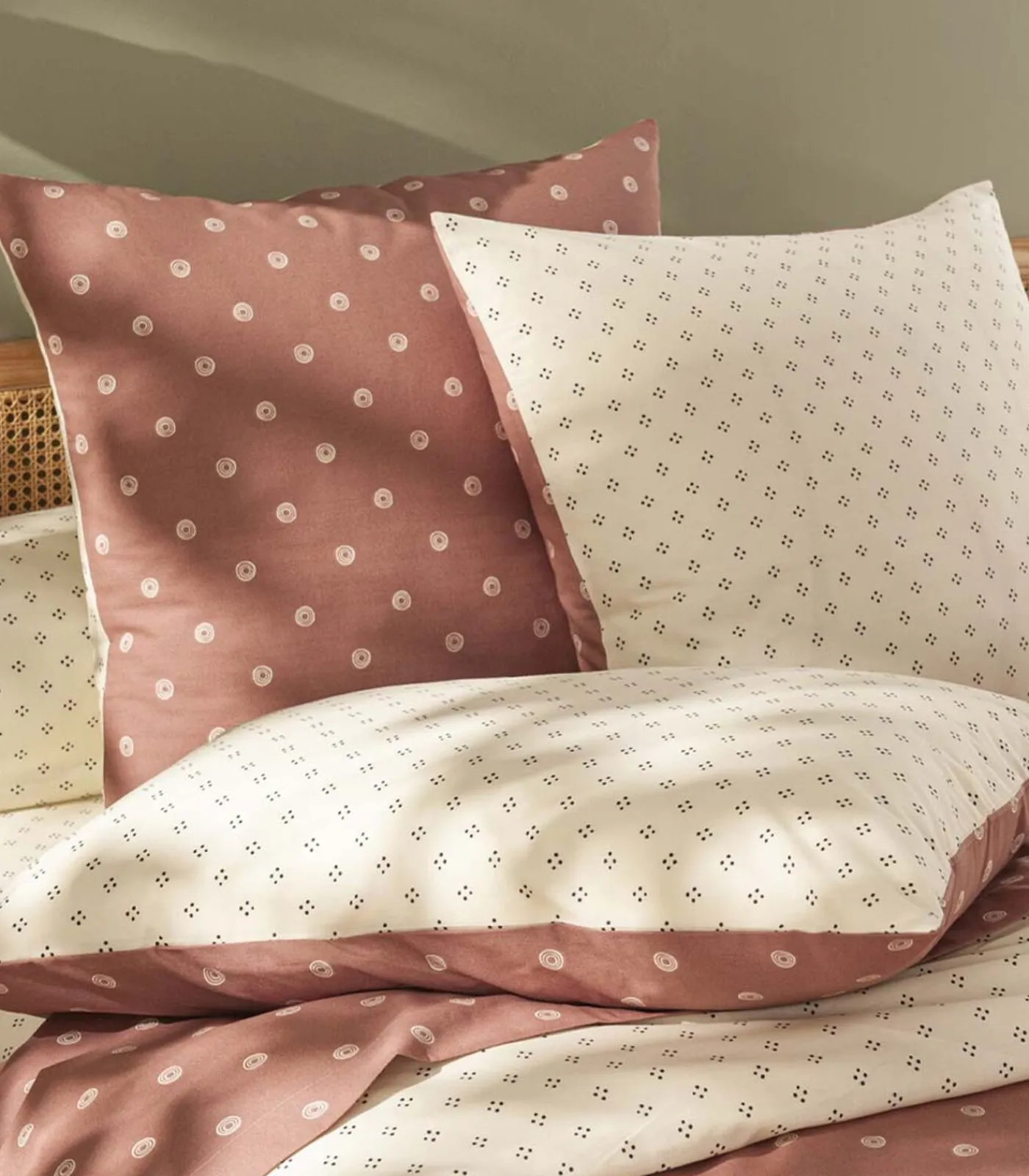 Online Emiko - Laken van bamboe met print Lakens