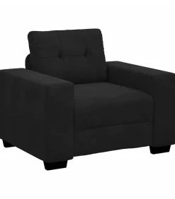 Discount Fauteuil 60 cm fluweel zwart Zetels