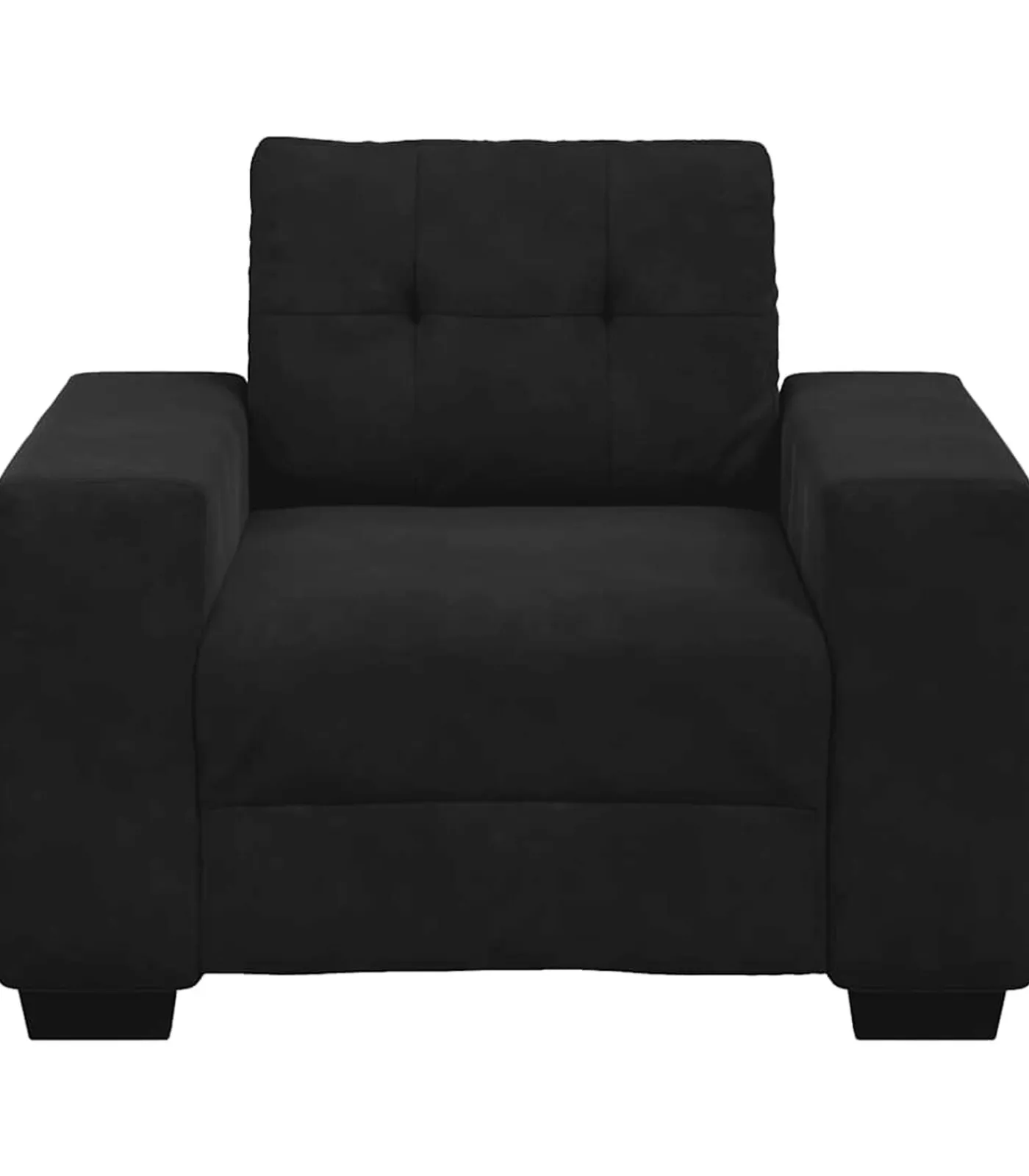 Discount Fauteuil 60 cm fluweel zwart Zetels