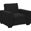 Sale Fauteuil 60 cm fluweel zwart Zetels