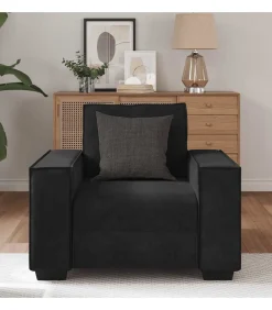 Sale Fauteuil 60 cm fluweel zwart Zetels