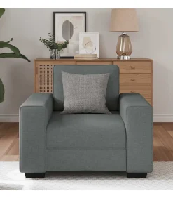 Hot Fauteuil 60 cm stof donkergrijs Zetels